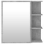 vidaXL Armario espejo baño contrachapada gris hormigón 62,5x20,5x64 cm vidaXL Armario espejo baño contrachapada gris hormigón 62,5x20,5x64 cm