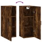 vidaXL Armario de pared roble ahumado 34,5x34x90 cm vidaXL Armario de pared roble ahumado 34,5x34x90 cm