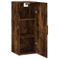 vidaXL Armario de pared roble ahumado 34,5x34x90 cm vidaXL Armario de pared roble ahumado 34,5x34x90 cm