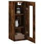 vidaXL Armario de pared roble ahumado 34,5x34x90 cm vidaXL Armario de pared roble ahumado 34,5x34x90 cm