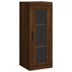 vidaXL Armario de pared marrón roble 34,5x34x90 cm