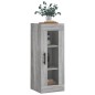 vidaXL Armario de pared gris Sonoma 34,5x34x90 cm