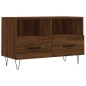 vidaXL Mueble para TV madera contrachapada roble marrón 80x36x50 cm vidaXL Mueble para TV madera contrachapada roble marrón 80x36x50 cm