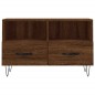 vidaXL Mueble para TV madera contrachapada roble marrón 80x36x50 cm vidaXL Mueble para TV madera contrachapada roble marrón 80x36x50 cm