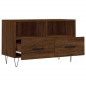 vidaXL Mueble para TV madera contrachapada roble marrón 80x36x50 cm vidaXL Mueble para TV madera contrachapada roble marrón 80x36x50 cm