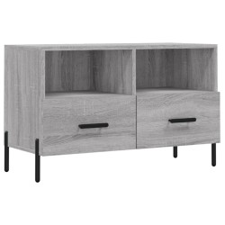 vidaXL Mueble de TV madera de ingeniería gris Sonoma 80x36x50 cm