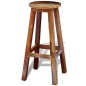 vidaXL Taburete de cocina de madera maciza reciclada vidaXL Taburete de cocina de madera maciza reciclada