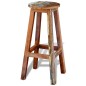 vidaXL Taburete de cocina de madera maciza reciclada vidaXL Taburete de cocina de madera maciza reciclada