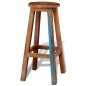 vidaXL Taburete de cocina de madera maciza reciclada vidaXL Taburete de cocina de madera maciza reciclada