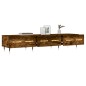 vidaXL Mueble de TV madera de ingeniería roble ahumado 150x36x30 cm vidaXL Mueble de TV madera de ingeniería roble ahumado 150x36x30 cm