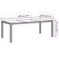 vidaXL Set de comedor jardín 7 pzas cojines ratán sintético negro gris vidaXL Set de comedor jardín 7 pzas cojines ratán sintético negro gris