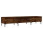 vidaXL Mueble de TV madera de ingeniería roble ahumado 150x36x30 cm vidaXL Mueble de TV madera de ingeniería roble ahumado 150x36x30 cm