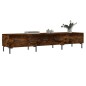 vidaXL Mueble de TV madera de ingeniería roble ahumado 150x36x30 cm vidaXL Mueble de TV madera de ingeniería roble ahumado 150x36x30 cm