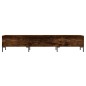 vidaXL Mueble de TV madera de ingeniería roble ahumado 150x36x30 cm vidaXL Mueble de TV madera de ingeniería roble ahumado 150x36x30 cm