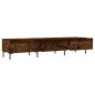vidaXL Mueble de TV madera de ingeniería roble ahumado 150x36x30 cm vidaXL Mueble de TV madera de ingeniería roble ahumado 150x36x30 cm