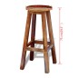 vidaXL Taburete de cocina de madera maciza reciclada vidaXL Taburete de cocina de madera maciza reciclada