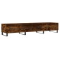 vidaXL Mueble de TV madera de ingeniería roble ahumado 150x36x30 cm vidaXL Mueble de TV madera de ingeniería roble ahumado 150x36x30 cm