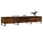 vidaXL Mueble de TV madera de ingeniería roble ahumado 150x36x30 cm vidaXL Mueble de TV madera de ingeniería roble ahumado 150x36x30 cm