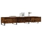 vidaXL Mueble de TV madera de ingeniería roble ahumado 150x36x30 cm vidaXL Mueble de TV madera de ingeniería roble ahumado 150x36x30 cm