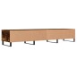 vidaXL Mueble de TV madera de ingeniería roble ahumado 150x36x30 cm vidaXL Mueble de TV madera de ingeniería roble ahumado 150x36x30 cm