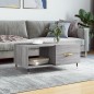 vidaXL Mesa de centro madera contrachapada gris Sonoma 90x50x40 cm vidaXL Mesa de centro madera contrachapada gris Sonoma 90x50x40 cm
