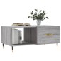 vidaXL Mesa de centro madera contrachapada gris Sonoma 90x50x40 cm vidaXL Mesa de centro madera contrachapada gris Sonoma 90x50x40 cm