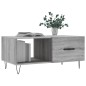 vidaXL Mesa de centro madera contrachapada gris Sonoma 90x50x40 cm vidaXL Mesa de centro madera contrachapada gris Sonoma 90x50x40 cm