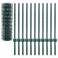vidaXL Euro Valla de acero verde 20x0,8 m vidaXL Euro Valla de acero verde 20x0,8 m