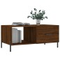 vidaXL Mesa de centro madera contrachapada roble marrón 90x50x40 cm vidaXL Mesa de centro madera contrachapada roble marrón 90x50x40 cm