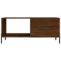 vidaXL Mesa de centro madera contrachapada roble marrón 90x50x40 cm vidaXL Mesa de centro madera contrachapada roble marrón 90x50x40 cm