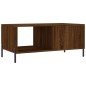 vidaXL Mesa de centro madera contrachapada roble marrón 90x50x40 cm vidaXL Mesa de centro madera contrachapada roble marrón 90x50x40 cm