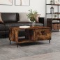 vidaXL Mesa de centro madera contrachapada roble ahumado 90x50x40 cm vidaXL Mesa de centro madera contrachapada roble ahumado 90x50x40 cm