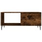 vidaXL Mesa de centro madera contrachapada roble ahumado 90x50x40 cm vidaXL Mesa de centro madera contrachapada roble ahumado 90x50x40 cm