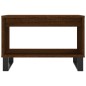 vidaXL Mesa de centro madera de ingeniería marrón roble 60x50x40 cm