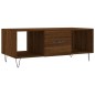 vidaXL Mesa de centro madera contrachapada roble marrón 102x50x40 cm vidaXL Mesa de centro madera contrachapada roble marrón 102x50x40 cm