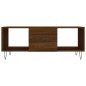 vidaXL Mesa de centro madera contrachapada roble marrón 102x50x40 cm vidaXL Mesa de centro madera contrachapada roble marrón 102x50x40 cm