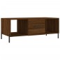 vidaXL Mesa de centro madera contrachapada roble marrón 102x50x40 cm vidaXL Mesa de centro madera contrachapada roble marrón 102x50x40 cm