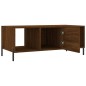vidaXL Mesa de centro madera contrachapada roble marrón 102x50x40 cm vidaXL Mesa de centro madera contrachapada roble marrón 102x50x40 cm