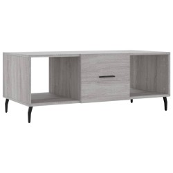 vidaXL Mesa de centro madera contrachapada gris Sonoma 102x50x40 cm