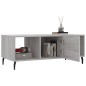 vidaXL Mesa de centro madera contrachapada gris Sonoma 102x50x40 cm vidaXL Mesa de centro madera contrachapada gris Sonoma 102x50x40 cm