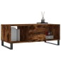 vidaXL Mesa de centro madera contrachapada roble ahumado 102x50x40 cm vidaXL Mesa de centro madera contrachapada roble ahumado 102x50x40 cm
