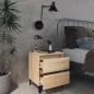 vidaXL Mesita de noche madera contrachapada roble Sonoma 40x35x50 cm vidaXL Mesita de noche madera contrachapada roble Sonoma 40x35x50 cm
