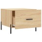 vidaXL Mesa de centro madera contrachapada roble Sonoma 50x50x40 cm vidaXL Mesa de centro madera contrachapada roble Sonoma 50x50x40 cm