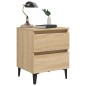 vidaXL Mesita de noche madera contrachapada roble Sonoma 40x35x50 cm vidaXL Mesita de noche madera contrachapada roble Sonoma 40x35x50 cm
