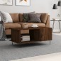 vidaXL Mesa de centro madera contrachapada roble marrón 90x50x40 cm vidaXL Mesa de centro madera contrachapada roble marrón 90x50x40 cm