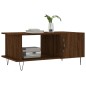 vidaXL Mesa de centro madera contrachapada roble marrón 90x50x40 cm vidaXL Mesa de centro madera contrachapada roble marrón 90x50x40 cm
