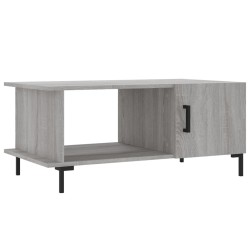 vidaXL Mesa de centro madera contrachapada gris Sonoma 90x50x40 cm