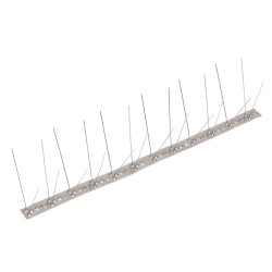 vidaXL Set de 6 hileras pinchos contra pájaros y palomas 4 filas 3 m