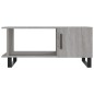 vidaXL Mesa de centro madera contrachapada gris Sonoma 90x50x40 cm
