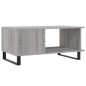 vidaXL Mesa de centro madera contrachapada gris Sonoma 90x50x40 cm